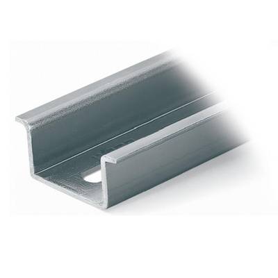 Profilé métallique à section en C, généralement utilisé comme élément de montage dans les constructions de bâtiments.