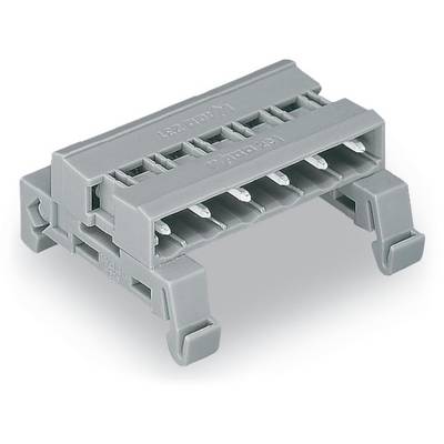 Support de câbles en plastique gris avec plusieurs entrées pour l'organisation des câbles dans les appareils électroniques.