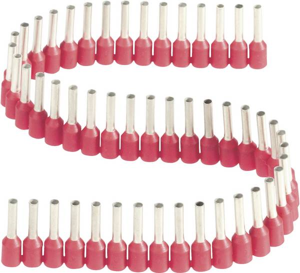 Embout simple d'extrémité de câble Vogt Verbindungstechnik 470308.00050 1 mm² x 8 mm partiellement isolé rouge 50 pc(s)