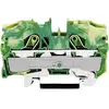 Borne pour conducteur de protection WAGO 2010-1207 10 mm ressort de traction Affectation: terre vert, jaune 1 pc(s)
