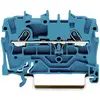 Borne de passage WAGO 2001-1204 4.20 mm ressort de traction Affectation: N bleu 1 pc(s)
