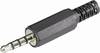 Jack 3.5 mm mâle, droit BKL Electronic 1107017 Nombre de pôles: 4 stéréo noir 1 pc(s)