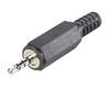 Jack 2.5 mm mâle, droit BKL Electronic 1107020 Nombre de pôles: 4 stéréo noir 1 pc(s)