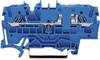 Borne de passage WAGO 2002-1604 5.20 mm ressort de traction Affectation: N bleu 1 pc(s)