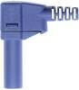 Stäubli SLS425-SW Fiche banane de sécurité mâle, coudé Ø de la broche: 4 mm bleu 1 pc(s)