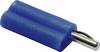 Schnepp F 2020 Fiche banane mâle, droit Ø de la broche: 2 mm bleu 1 pc(s)
