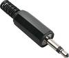 Jack 3.5 mm mâle, droit BKL Electronic 072118 Nombre de pôles: 2 mono noir 1 pc(s)