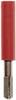 Adaptateur avec fiche nickelé 25 A rouge Stäubli 24.0163-22