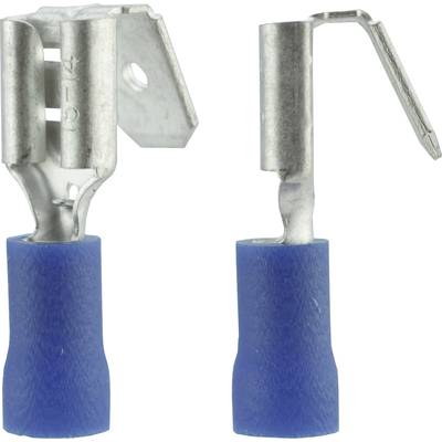 Cosse clip 6.3 mm x 0.8 mm Vogt Verbindungstechnik 3926 avec dérivation 180 ° partiellement isolé bleu 1 pc(s) 