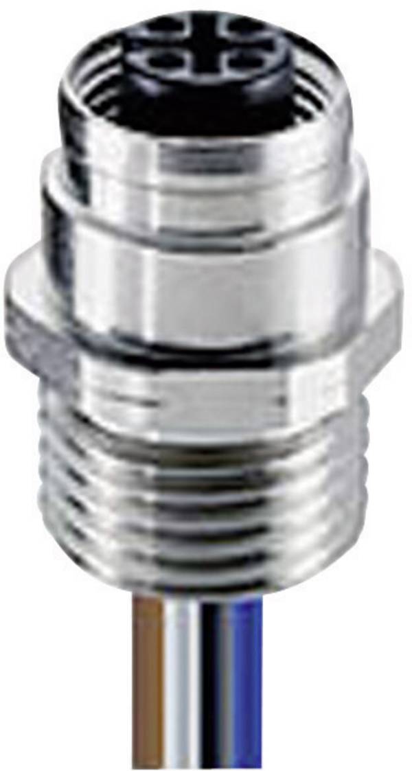 Connecteur confectionné pour capteurs/actionneurs M12 Lumberg Automation RKFM 4/0,5 M 108774 embase femelle 0.50 m Nombre de pôles: 4 1 pc(s)