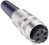 Connecteur rond DIN femelle, droit Lumberg KV 40 Nombre de pôles: 4 argent 1 pc(s)
