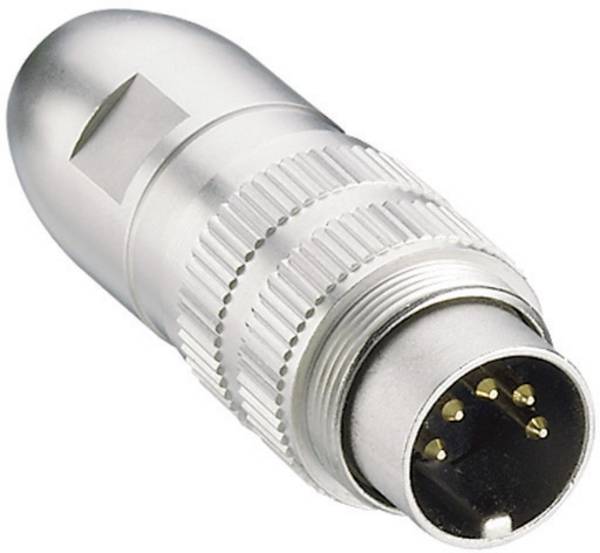 Connecteur rond DIN mâle, droit Lumberg 0331 06 Nombre de pôles: 6  argent 1 pc(s)