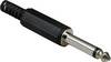 Jack 6.35 mm mâle, droit BKL Electronic 1107001 Nombre de pôles: 2 mono noir 1 pc(s)