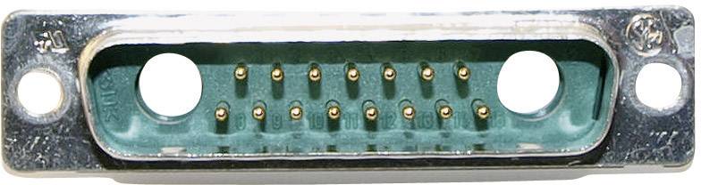 Un connecteur D-Sub femelle à 13 broches, entouré d'un cadre métallique, pour la connexion d'appareils électroniques.