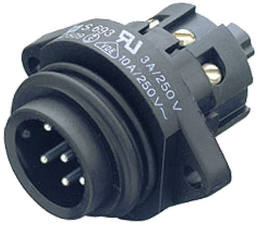 Connecteur électrique noir en gros plan, montrant une disposition à trois broches et les spécifications techniques : 10A/250V.