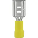 Cosse clip 9.50 mm x 0.80 mm TRU COMPONENTS 1583085 180 ° partiellement isolé jaune 1 pc(s)
