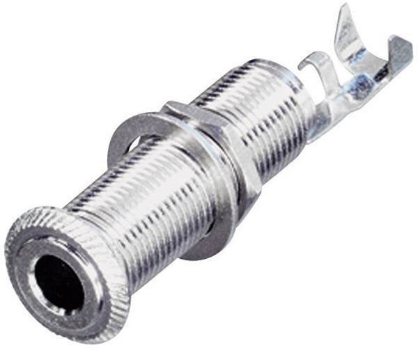 Jack 6.35 mm embase femelle horizontale Rean AV NYS2203 Nombre de pôles: 3 stéréo argent 1 pc(s)