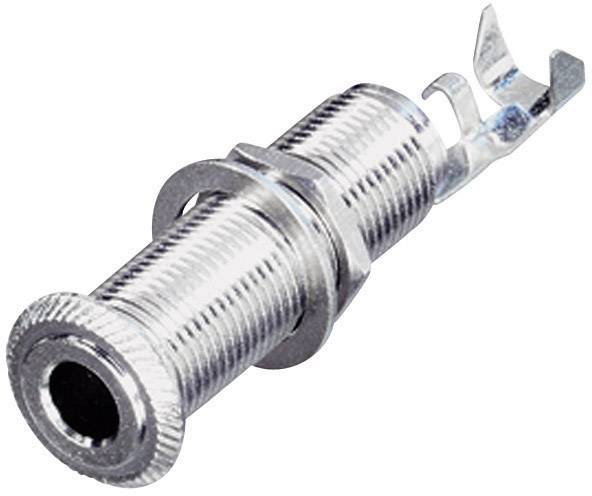 Rean AV NYS2203 Jack 6.35 mm embase femelle horizontale Nombre de pôles: 3 stéréo argent 1 pc(s)