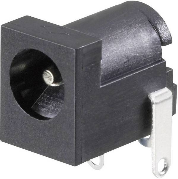 Connecteur basse tension embase femelle horizontale Conrad Components DC25-09 Diamètre intérieur: 6.3 mm 2.5 mm 1 pc(s)