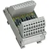 Circuit interface 2 connexions par diode CAGE CLAMP® avec 9 diodes 1N5408 independantes support de montage pour rail TS 35 WAGO 289-105