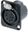 XLR embase femelle, contacts droits Neutrik NC5FD-LX-B Nombre de pôles: 5 noir 1 pc(s)