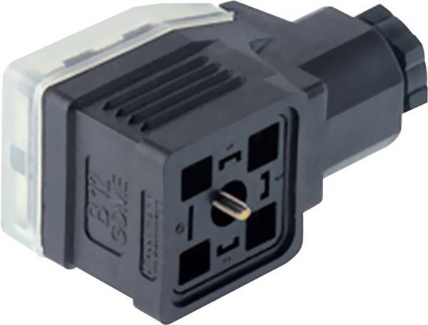 Connecteur pour électrovanne Hirschmann GDME 2011 933 029-100-1 noir Pôle:2P + T 1 pc(s)