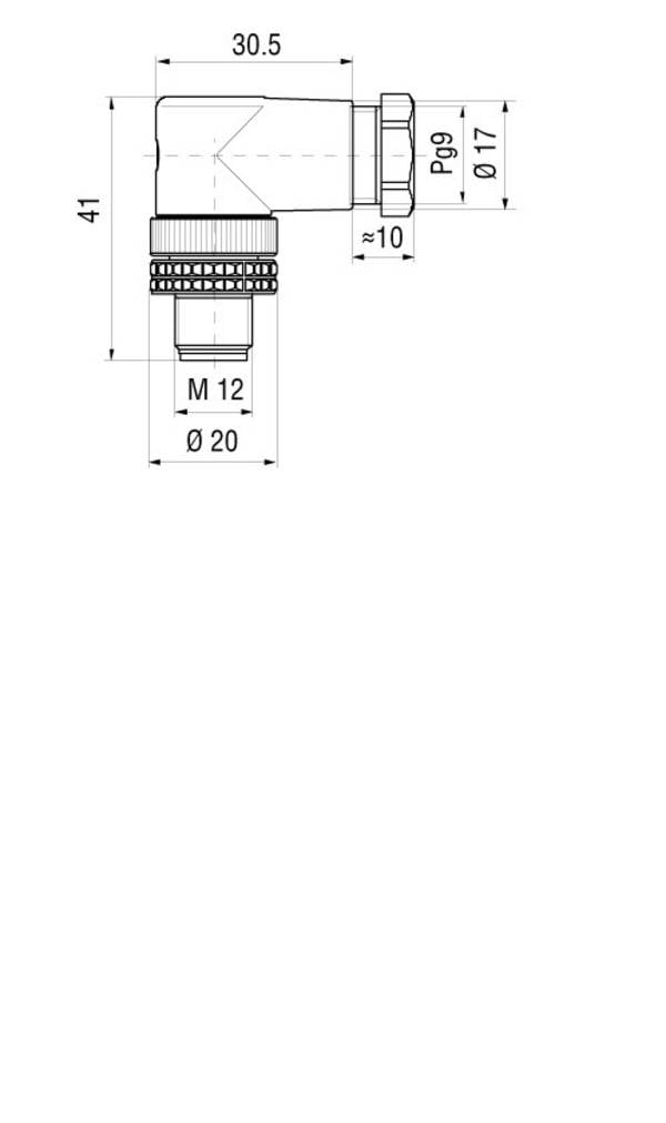 Connecteur non confectionné pour capteurs/actionneurs Hirschmann ELWIST 4012 PG9 933 166-100-1 M12 mâle, coudé Nombre de pôles: 4 1 pc(s)