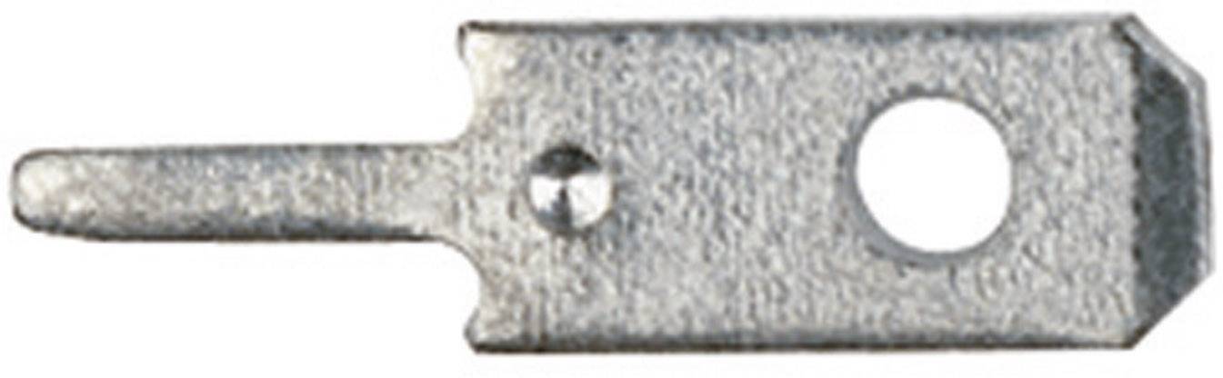 Languette 2.8 x 0.8 mm Klauke 2010 à souder sur circuits imprimés 180 ° non isolé métal 1 pc(s)