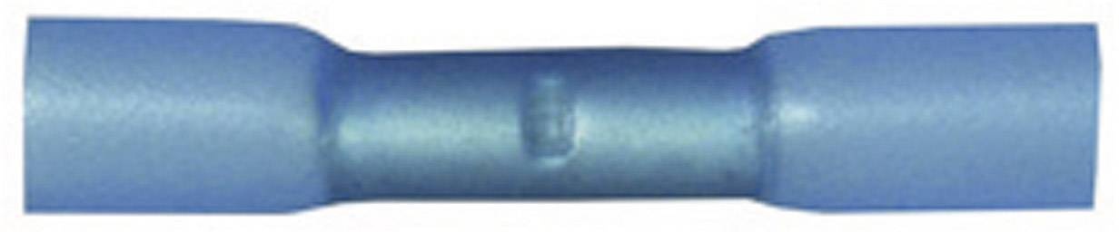 Un connecteur de câble bleu avec isolation pour connexions électriques.