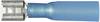 Cosse clip 6.3 mm x 0.8 mm Vogt Verbindungstechnik 3906h avec gaine thermorétractable 180 ° partiellement isolé bleu 1 pc(s)