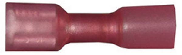 Cosse clip 6.3 mm x 0.8 mm Vogt Verbindungstechnik 3963h avec gaine thermorétractable 180 ° entièrement isolé rouge 1 pc(s)