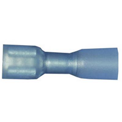 Cosse clip 6.3 mm x 0.8 mm Vogt Verbindungstechnik 3966h avec gaine thermorétractable 180 ° entièrement isolé bleu 1 pc(
