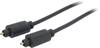 Câble de raccordement S-Conn 69004-1.0 [1x Toslink mâle (ODT) - 1x Toslink mâle (ODT)] 1 m noir contacts dorés
