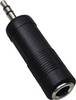 Adaptateur BKL Electronic 1102008 [1x Jack mâle 3.5 mm - 1x Jack femelle 6.35 mm] 0 cm noir