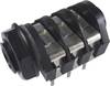 Cliff CL1232A Jack 6.35 mm embase femelle horizontale Nombre de pôles: 3 stéréo noir 1 pc(s)