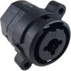 Cliff FC2440 XLR embase femelle, verticale Nombre de pôles: 3 noir 1 pc(s)