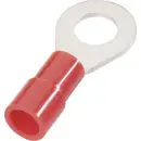 Cosse à oeillet Cimco 180078 180078 Section max.=10 mm² Ø du trou=13 mm partiellement isolé rouge 1 pc(s)