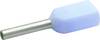 Embout double d'extrémité de câble Klauke 8678 0.25 mm² x 8 mm partiellement isolé bleu clair 1000 pc(s)