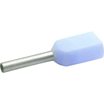Un cristal de quartz bleu avec une tige métallique, utilisé pour la stabilisation électronique de fréquence dans les circuits.
