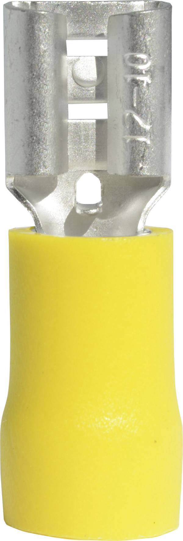 Cosse clip 6.3 mm x 0.8 mm Vogt Verbindungstechnik 3907S 180 ° partiellement isolé jaune 1 pc(s)