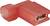 Cosse de câble rouge avec un boîtier en plastique, contact métallique visible à l'intérieur, adapté pour connecter des fils ou des câbles.