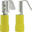 Cosse clip 6.3 mm x 0.8 mm Vogt Verbindungstechnik 3933 avec dérivation 180 ° partiellement isolé jaune 1 pc(s)