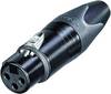 XLR femelle, droit Neutrik NC3FXX-BAG Nombre de pôles: 3 noir 1 pc(s)