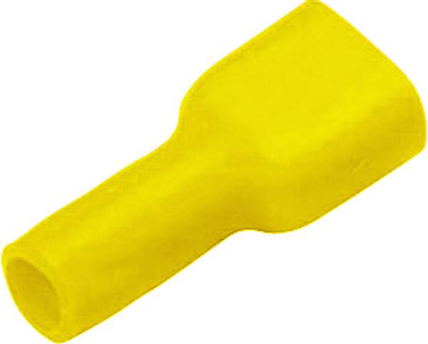 Cosse à languette mâle 6.3 x 0.8 mm Vogt Verbindungstechnik 3972S  180 ° entièrement isolé jaune 1 pc(s)