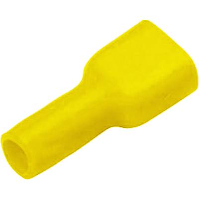 Cosse à languette mâle 6.3 x 0.8 mm Vogt Verbindungstechnik 3972S  180 ° entièrement isolé jaune 1 pc(s) 