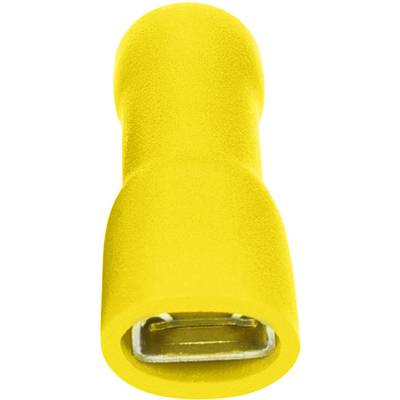 Cosse clip 6.3 mm x 0.8 mm Vogt Verbindungstechnik 3947  180 ° entièrement isolé jaune 1 pc(s) 