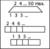 Diagramme montrant la longueur d'un rectangle : 24 cm ou 50 m². En bas, des blocs numérotés de 246 et 135 cm pour comparaison.