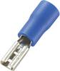 Cosse clip 2.8 mm x 0.8 mm TRU COMPONENTS FDD2-110(8) 180 ° partiellement isolé bleu 100 pc(s)