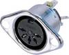 Connecteur rond DIN embase femelle, contacts droits Rean AV NYS325 Nombre de pôles: 5 argent 1 pc(s)