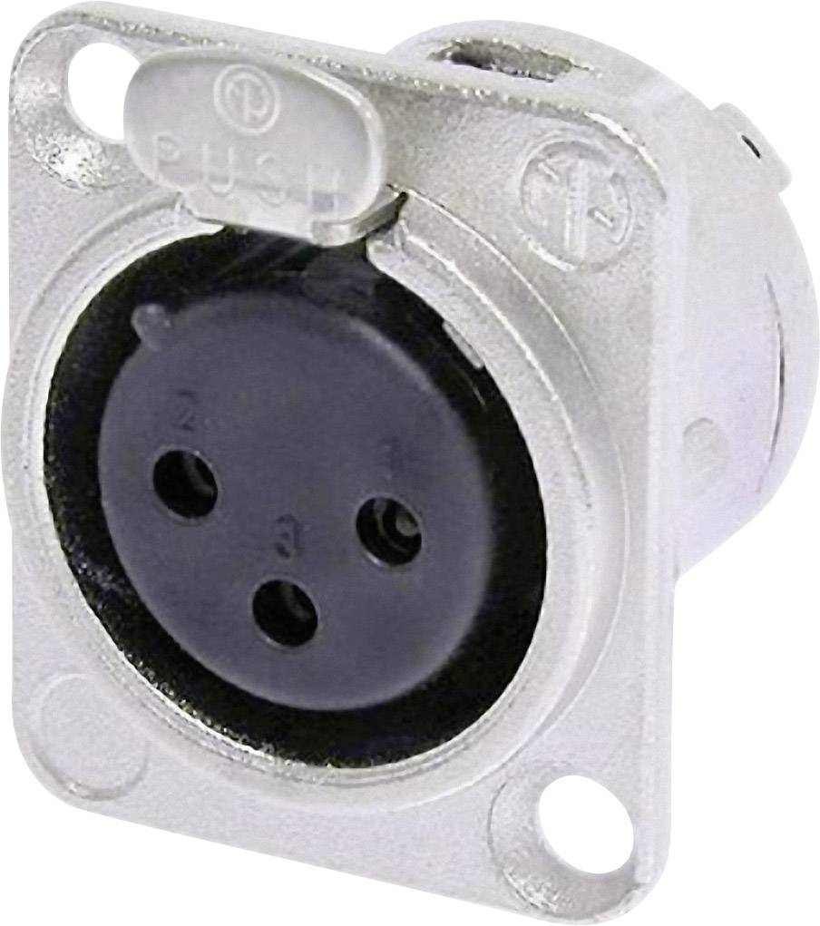 XLR embase femelle, contacts droits Neutrik NC3F-DL-1 Nombre de pôles: 3 argent 1 pc(s)